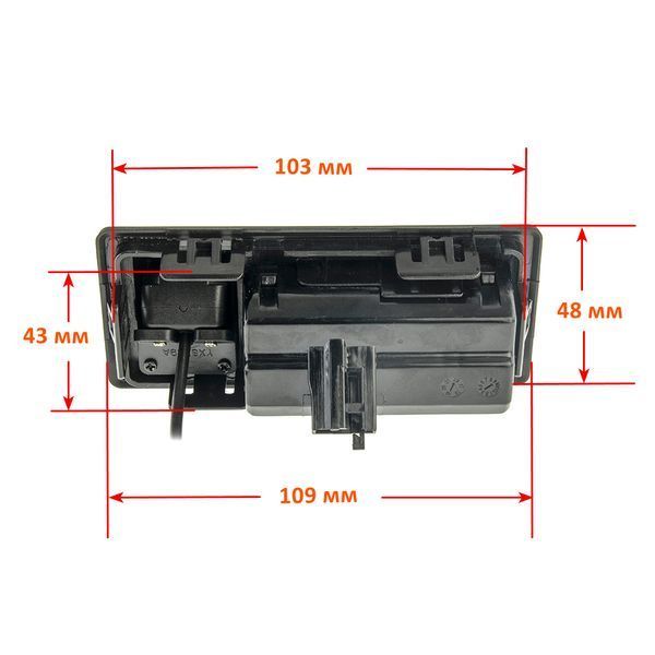 Штатна камера заднього огляду Cyclone TRC-04 Audi A4 VW Touran Skoda Octavia Super B 000001646 фото