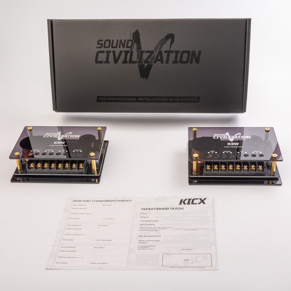 Комплект 3-полосних кроссоверов Kicx Sound Civilization X3W 000002092 фото