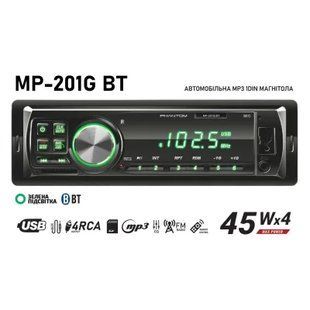 Автомагнитола PHANTOM MP-201G BT Bluetooth, USB, FM, AUX, мультиподсветка 000001804 фото