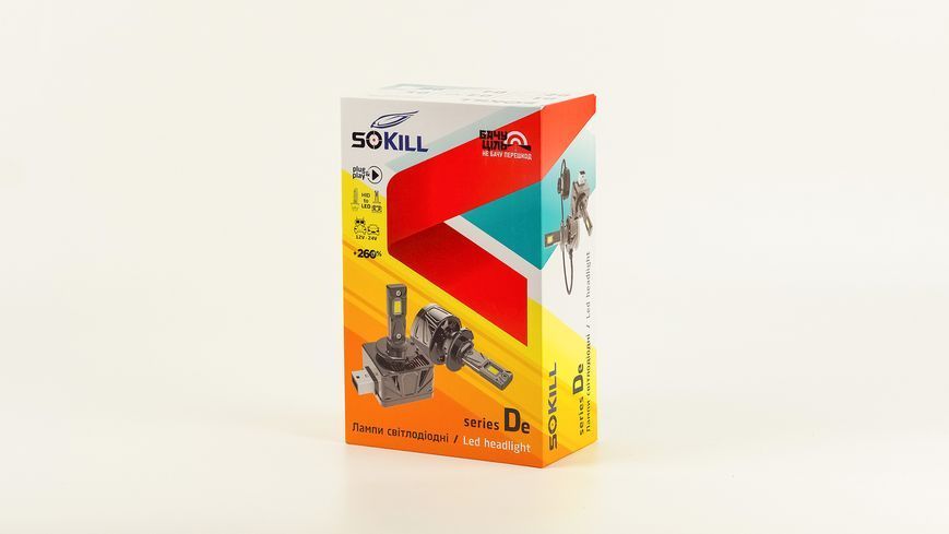Sokill De D2 50Вт 6000K 10000Lm светодиодные лампы к штатному блоку розжига 000001573 фото
