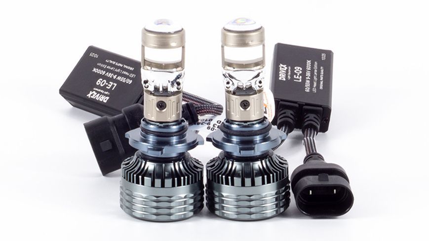 DriveX LE-09 HB3/9005 6000K 55W 9-36V світлодіодні лампи з лінзою 000001702 фото