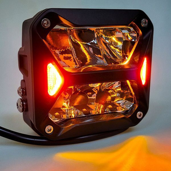 DriveX WL SQ-106 DLX 3 дюйма SP+DRL 4L-20W OSR LED фара робочого світла 000000895 фото