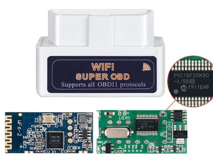 ELM-327 V1.5 WiFi mini White 2 плати діагностичний адаптер 000000178 фото