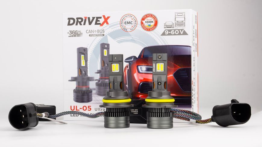 DriveX UL-05 HB5/9007 65W 9-60V 5500K 12000Lm CAN светодиодные лампы 000002098 фото