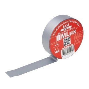 Изоляционная лента MLux BASE 19 мм x 20 ярдов серая 000002100 фото