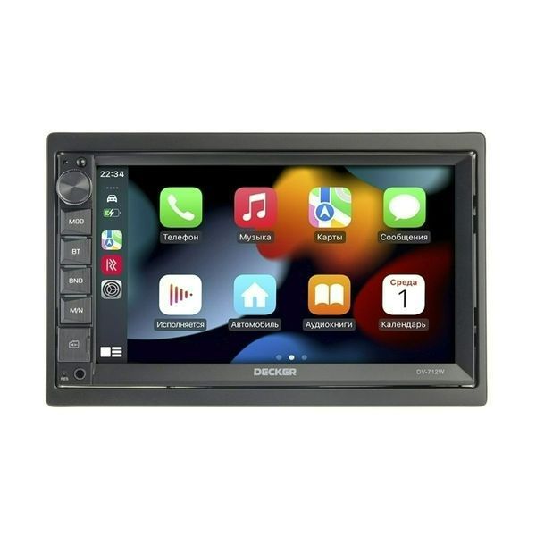 Магнітола 2DIN Decker DV-712W СРL 7 дюймів, Bluetooth, Car Play 000002032 фото