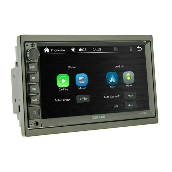 Магнітола 2DIN Decker DV-712W СРL 7 дюймів, Bluetooth, Car Play 000002032 фото