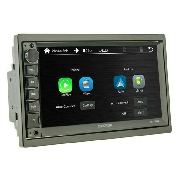 Магнітола 2DIN Decker DV-712W СРL 7 дюймів, Bluetooth, Car Play 000002032 фото