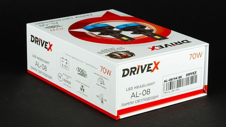 DriveX AL-08 HB4 9006 6000K LED светодиодные лампы 000000757 фото