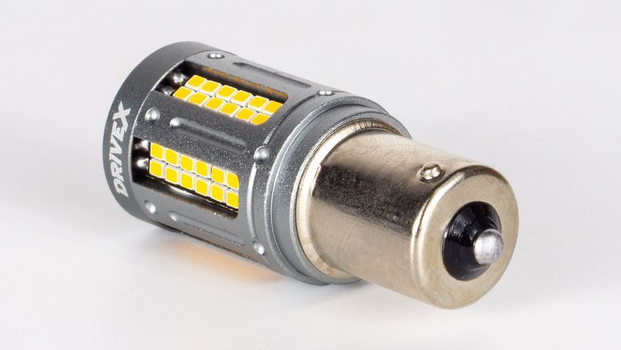 Світлодіодна LED лампа DriveX S25-081 8W 12-24V 1156/P21W BA15S &Oslash;15 мм 000001518 фото