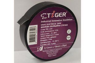 Изоляционная лента Tiger isolation tape Black 3M 19 мм х 20 ярдів чорна 000001467 фото