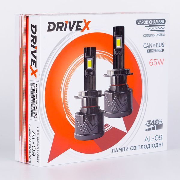 DriveX AL-09 H1 6000K LED светодиодные лампы 000000759 фото
