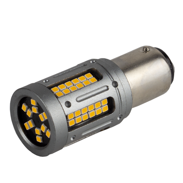Світлодіодна LED лампа DriveX S25-082(2) Amber 8W 12-24V 1157/P21/5W BAY15D &Oslash;15 мм 000001519 фото