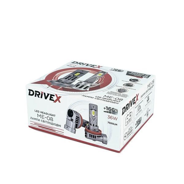 DriveX ME-08 H7 36W 6000K светодиодные лампы 000001406 фото
