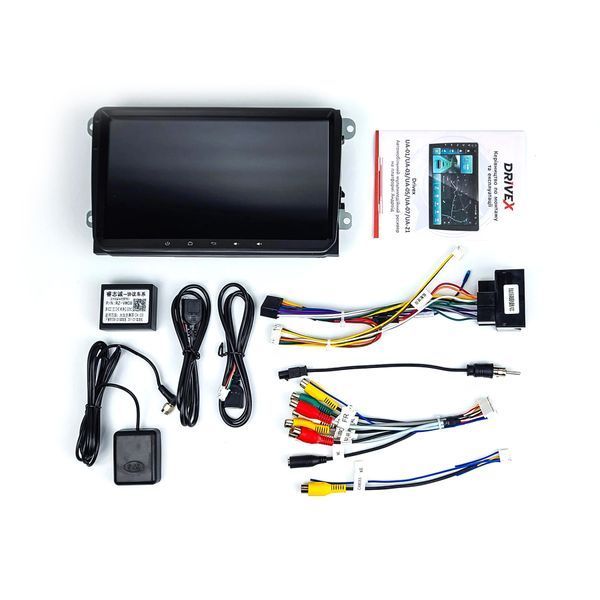Штатна магнітола 9" DriveX UA-07 Android 12, 2/32 ГБ, 4 ядра для VW, Skoda, SEAT 000001379 фото