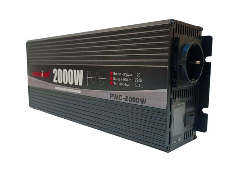 Celsior Invertor 2000w перетворювач напруги з 12V на 220V із чистою синусоїдою 000001423 фото