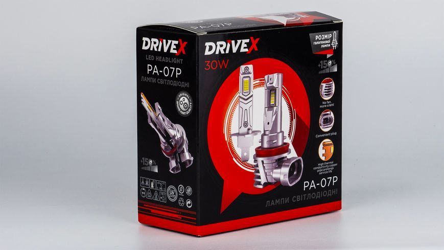 DriveX PA-07 H1 6000K 30W LED світлодіодні лампи 000001305 фото