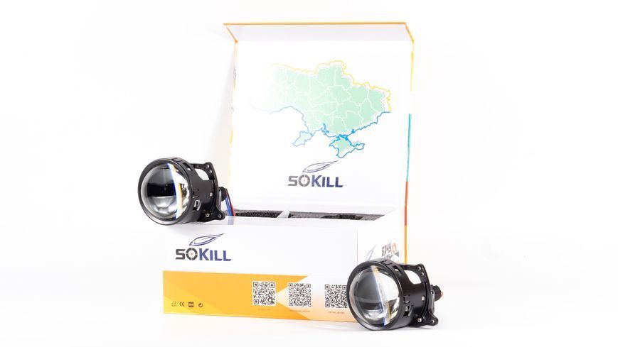 SoKill BiLED F16 3 дюйма 45/57W 6000K світлодіодні лінзи 000001620 фото