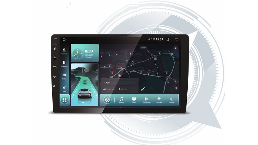 Магнітола 9 дюймів DriveX UA-03 QLED, Android 12, 2/32 ГБ, 4 ядра, Bluetooth, GPS, CarPlay, Android Auto 000001380 фото