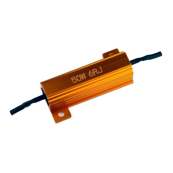 RES 50W 6 Ом резистор обманка для встановлення на автомобілі з CAN шиною 000000595 фото