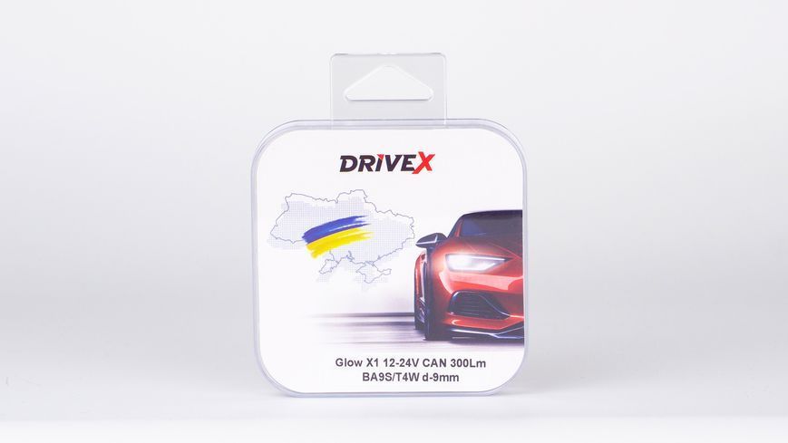 Комплект світлодіодних LED ламп DriveX Glow X1 T8 12-24V CAN 300Lm BA9S/T4W &Oslash;9 мм 000001777 фото