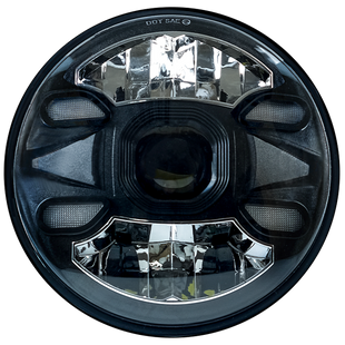DriveX WL G-01 7 дюймів 26/46W H/L 10-80V STM - DRL W+Y комплект LED фар Mercedes, Jeep, Niva, Lada 000001915 фото