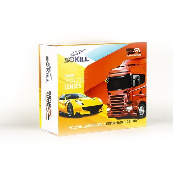 SoKill FOG-104 DLX LowLED UN 3.5 дюйма 26W 12-80V 6000K протитуманні світлодіодні лінзи 000002167 фото
