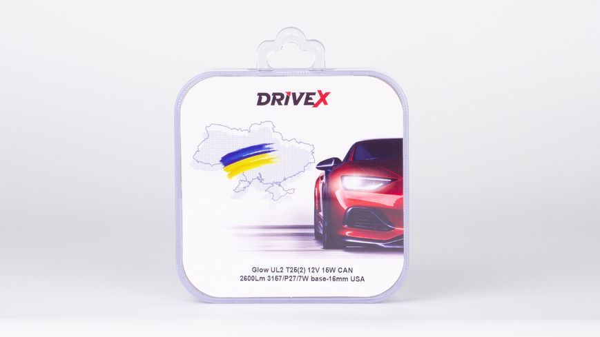 Комплект світлодіодних LED ламп DriveX Glow UL2 T25(2) 12V 15W CAN 2600Lm 3157/P27/7W &Oslash;16 мм USA 000001972 фото