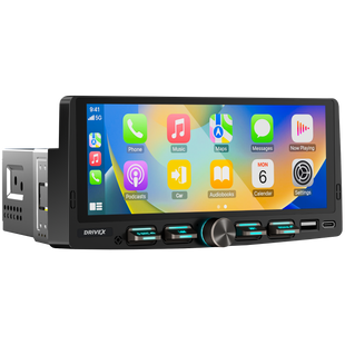 Магнитола 1DIN DriveX LNX-7100 6,86" Bluetooth, CarPlay, Android Auto 000001490 фото