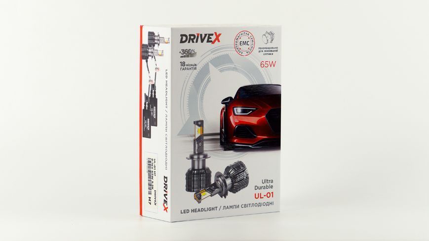 DriveX UL-01 H7/H18 5.5K 65W 9-36V CAN світлодіодні лампи 000001589 фото