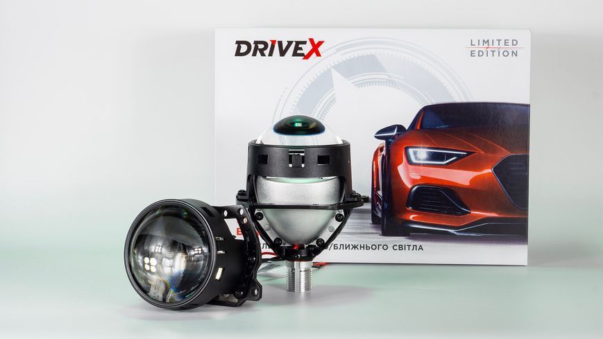 DriveX BiLED Evolution F1SR 3 дюйма 47/53W 5500K светодиодные линзы с рифленым стеклом 000001844 фото