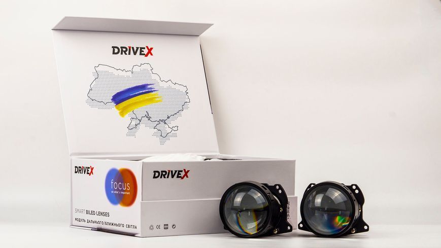 DriveX BiLed Amateru DLX 3 дюйма 65/75W 6000K лазер светодиодные линзы 000001278 фото