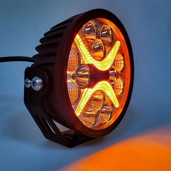 DriveX WL R-105 DLX 7 дюймів COMBO+DRL 16L-80W OSR LED фара робочого світла 000000882 фото