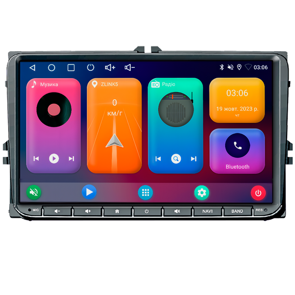 Штатная магнитола 9 дюймов DriveX UN11Q Android 10, 2/32 ГБ, 8 ядер, DSP для VW, Skoda, SEAT 000001202 фото